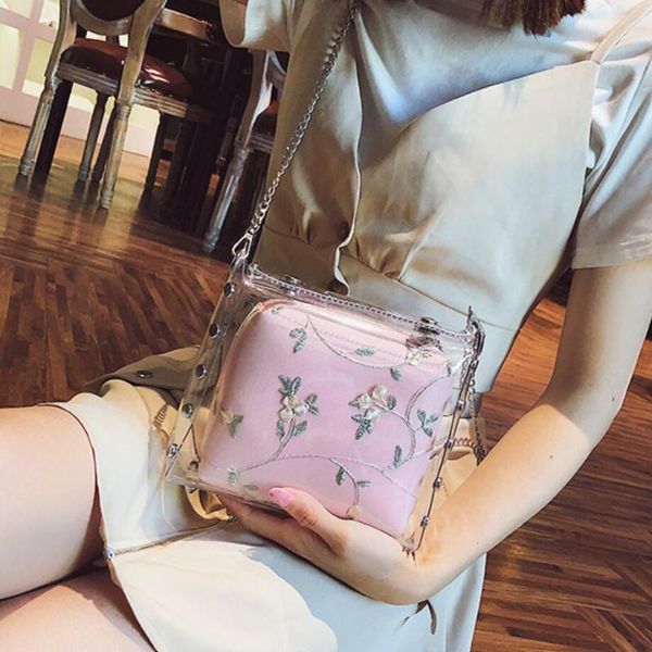 jelly bag transparent 2021 summer quality women's designer handbag lace flower chain shoulder messenger purses bolsas bags
jelly bag transparent 2021 summer quality women's designer handbag lace flower chain shoulder messenger purses bolsas bags