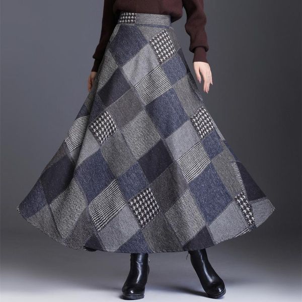 skirts elegant high waist retro plaid woolen women winter 2021 fashion warm office wool pleated maxi skirt plus size 3xl s62, Black
skirts elegant high waist retro plaid woolen women winter 2021 fashion warm office wool pleated maxi skirt plus size 3xl s62, Black
