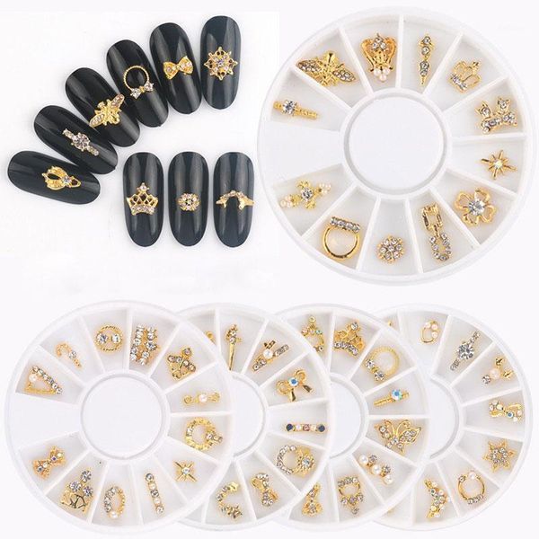 12designs/wheel metal zircon nail art rhinestones 3d for jewelry accessoires alloy crystal strass gems diy nails manicure tools1, Silver;gold
12designs/wheel metal zircon nail art rhinestones 3d for jewelry accessoires alloy crystal strass gems diy nails manicure tools1, Silver;gold