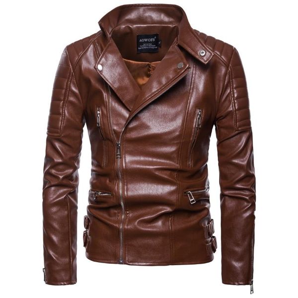 men's fur & faux brand aowofs ou code leather jacket locomotive lapel high-end clothing large size b030, Black
men's fur & faux brand aowofs ou code leather jacket locomotive lapel high-end clothing large size b030, Black