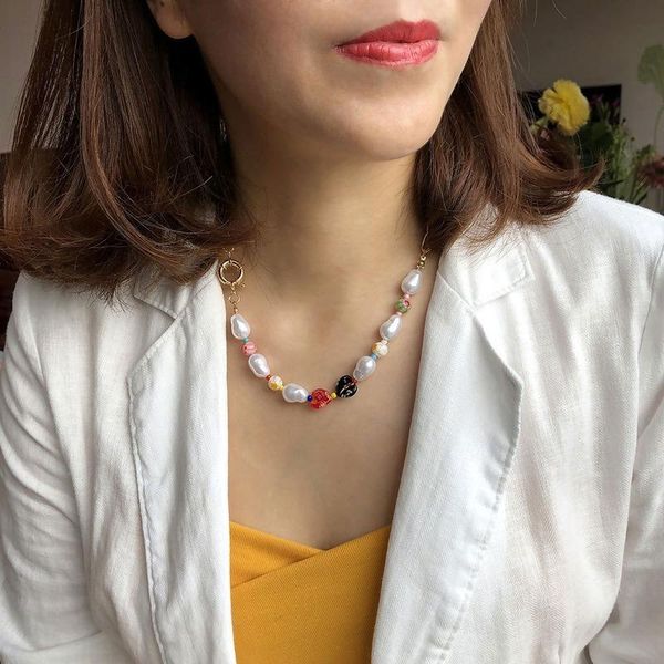 chokers 2021 fashion necklace for women link chain pearl jewelry choker statement lady party bijoux femme gold accessories, Golden;silver
chokers 2021 fashion necklace for women link chain pearl jewelry choker statement lady party bijoux femme gold accessories, Golden;silver