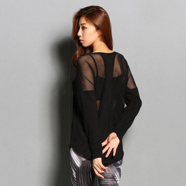 yoga outfits mesh long sleeve sport t shirt women gym workout black modal shirts back loose u neck breathable fitness clothing, White;red
yoga outfits mesh long sleeve sport t shirt women gym workout black modal shirts back loose u neck breathable fitness clothing, White;red