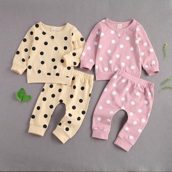 clothing sets 3pcs est baby girls casual suit dots print long sleeve sweatshirts +casual pants infant clothes outfits, White
clothing sets 3pcs est baby girls casual suit dots print long sleeve sweatshirts +casual pants infant clothes outfits, White