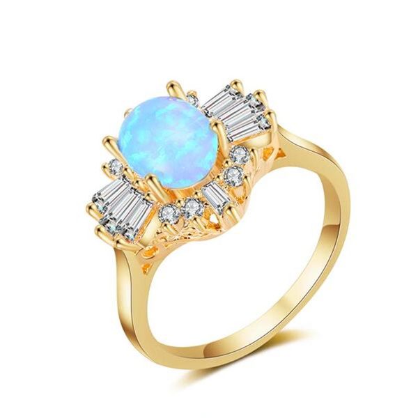 wedding rings 1pcs synthetic opal gem inlaid ring simple, luxury, fashion, dazzling, shiny, full of zircon female gold jewelry, Slivery;golden
wedding rings 1pcs synthetic opal gem inlaid ring simple, luxury, fashion, dazzling, shiny, full of zircon female gold jewelry, Slivery;golden