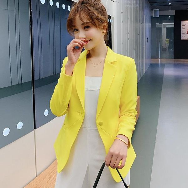 women's suits & blazers jacket 2021 autumn korean version of the self-cultivation business suit solid color casual small, White;black
women's suits & blazers jacket 2021 autumn korean version of the self-cultivation business suit solid color casual small, White;black