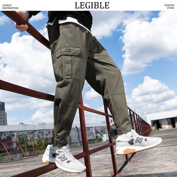 men's pants streetwear casual men cargo pocket loose harem mens solid color joggers clothing, Black
men's pants streetwear casual men cargo pocket loose harem mens solid color joggers clothing, Black