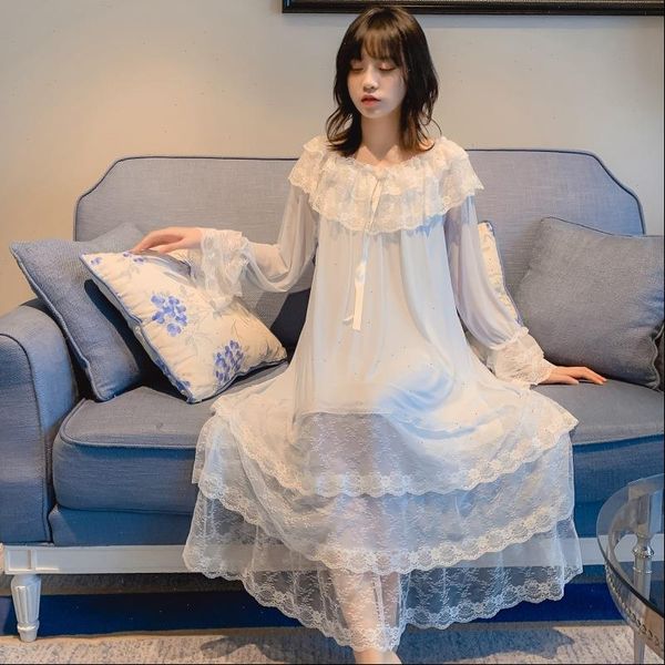 spring summer lace long womens sleepwears sleepshirt palace style princess nightdress casual homewear loose sweet nighty, Black;red
spring summer lace long womens sleepwears sleepshirt palace style princess nightdress casual homewear loose sweet nighty, Black;red
