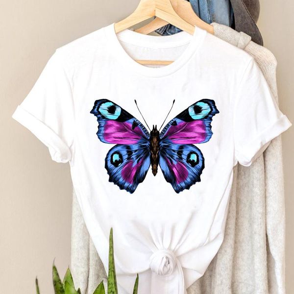 women butterfly colorful lovely time t-shirt short sleeve graphic t shirts womens shirt print t-shirts tee stylish style female clothes, White
women butterfly colorful lovely time t-shirt short sleeve graphic t shirts womens shirt print t-shirts tee stylish style female clothes, White