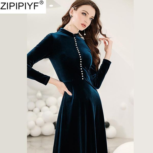 casual dresses 2021 spring navy blue long sleeve single-breasted slim dress stand collar empire knee-length a line vintage vestidos, Black;gray
casual dresses 2021 spring navy blue long sleeve single-breasted slim dress stand collar empire knee-length a line vintage vestidos, Black;gray