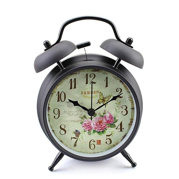 other clocks & accessories 4 inch retro vintage bedside twin bell alarm clock with loud and nightlight (black case - roses)
other clocks & accessories 4 inch retro vintage bedside twin bell alarm clock with loud and nightlight (black case - roses)