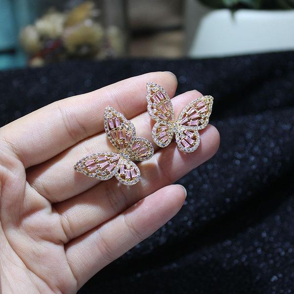 stud 14k gold plated filled butterfly earrings for women delicate cubic zircon cz wedding jewelry, Golden;silver
stud 14k gold plated filled butterfly earrings for women delicate cubic zircon cz wedding jewelry, Golden;silver