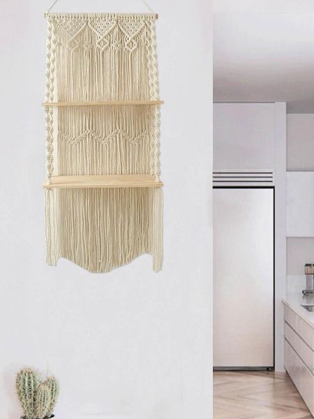 other home decor boho woven wall shelf macrame hang shelves for storage kitchen bedroom bathroom organizer
other home decor boho woven wall shelf macrame hang shelves for storage kitchen bedroom bathroom organizer