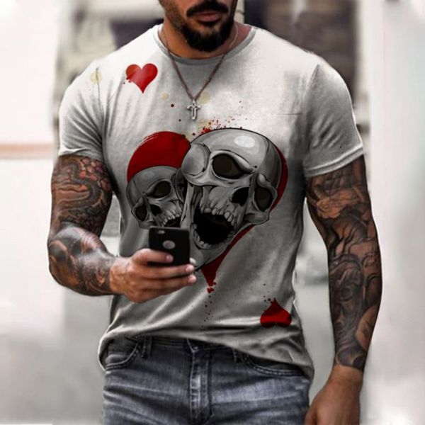 friendly skull original 3d printing t shirt unique fashion breathable and comfortable daily party travel visual impact gothic style men', White;black
friendly skull original 3d printing t shirt unique fashion breathable and comfortable daily party travel visual impact gothic style men', White;black