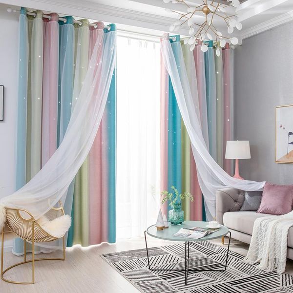 1panel star curtains stars blackout for living room kids girls bedroom colorful double layer window tulle curtain & drapes
1panel star curtains stars blackout for living room kids girls bedroom colorful double layer window tulle curtain & drapes
