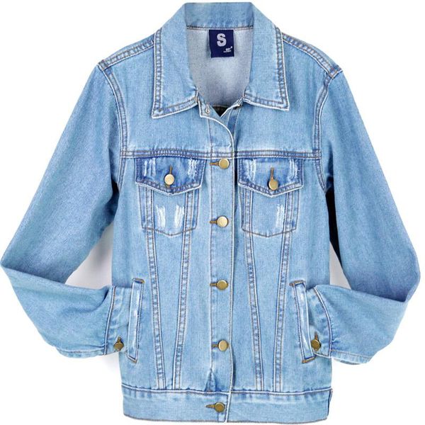women's jackets women simple denim jacket coat female boyfriend style spring and autumn vintage wild long sleeve loose chaqueta mujer, Black;brown
women's jackets women simple denim jacket coat female boyfriend style spring and autumn vintage wild long sleeve loose chaqueta mujer, Black;brown