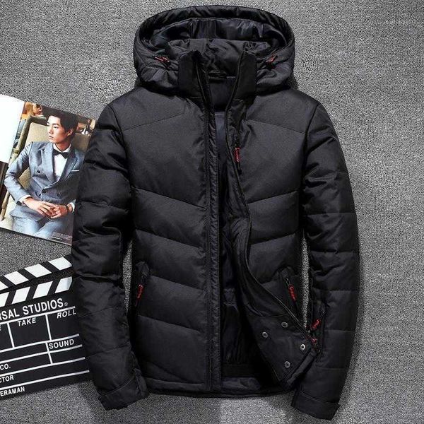 men's down & parkas winter white duck warm jacket quality thick windbreaker casual windproof blue hooded clothing outdoor parka 20211, Black
men's down & parkas winter white duck warm jacket quality thick windbreaker casual windproof blue hooded clothing outdoor parka 20211, Black