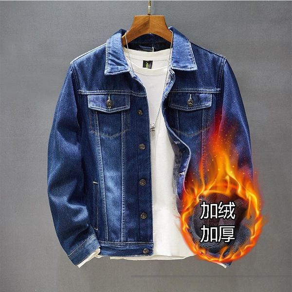 men's jackets denim jacket winter and spring plus velvet thick outerwear male casual loose cowboy warm blue jeans overcoat, Black;brown
men's jackets denim jacket winter and spring plus velvet thick outerwear male casual loose cowboy warm blue jeans overcoat, Black;brown