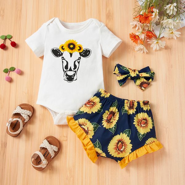 2021 new toddler children sport casual cartoon printed sets baby girls clothes suits newborn romper+shorts tracksuits, White
2021 new toddler children sport casual cartoon printed sets baby girls clothes suits newborn romper+shorts tracksuits, White