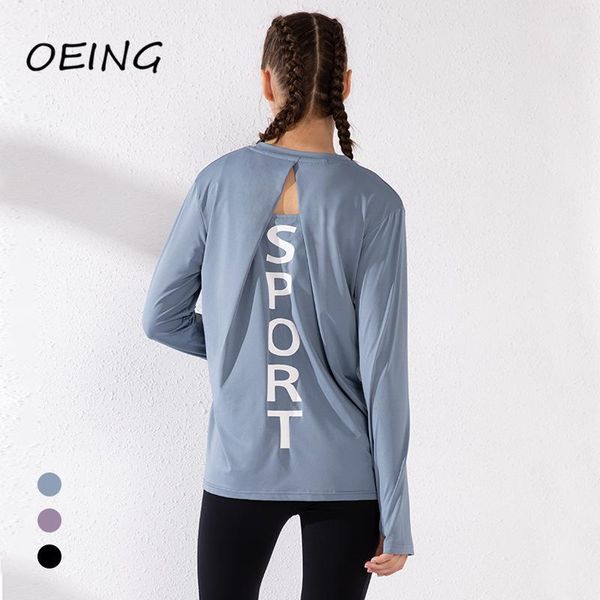 yoga outfit 2021 women's long sleeve loose breathable letter print fitness clothes workout jogger shirts
yoga outfit 2021 women's long sleeve loose breathable letter print fitness clothes workout jogger shirts