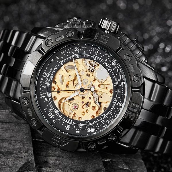 wristwatches luxury black silver gold automatic mechanical watch men full steel skeleton wristwatch male big dial business relogio masculino, Slivery;brown
wristwatches luxury black silver gold automatic mechanical watch men full steel skeleton wristwatch male big dial business relogio masculino, Slivery;brown