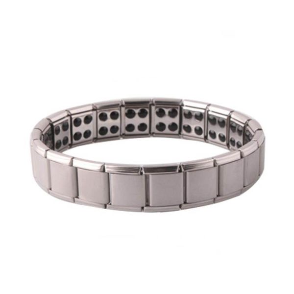 charm bracelets fashion men stainless steel watchband bracelet magnet germanium health jewelry ll@17, Golden;silver
charm bracelets fashion men stainless steel watchband bracelet magnet germanium health jewelry ll@17, Golden;silver
