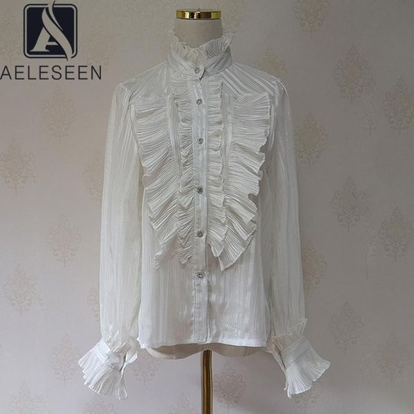 office ladies spring autumn shirts runway ruffled button pleated ruffles white black elegant party holiday blouse women's blouses &
office ladies spring autumn shirts runway ruffled button pleated ruffles white black elegant party holiday blouse women's blouses &