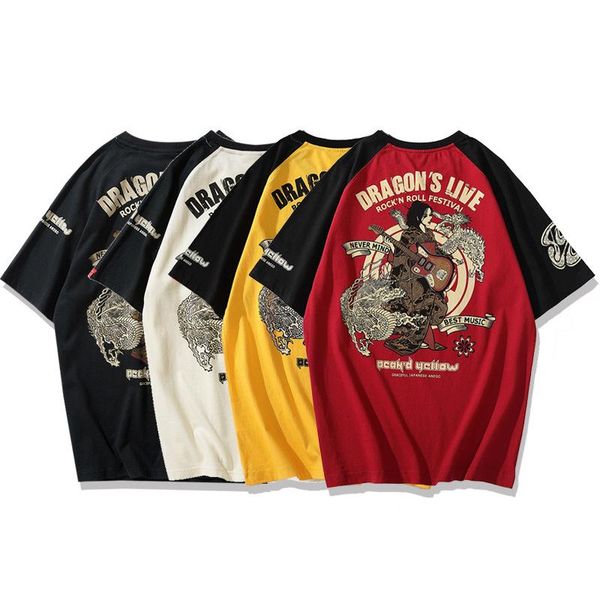 men's t-shirts raglan hit color fashion oversized printing short sleeve tees summer 2021 quality 100% cotton streetwear t shirt men m-, White;black
men's t-shirts raglan hit color fashion oversized printing short sleeve tees summer 2021 quality 100% cotton streetwear t shirt men m-, White;black