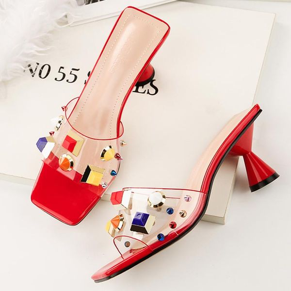 slippers 2021 style summer women crystal 6cm high heels mules slides lady rivets strange low peep toe shales shoes, Black
slippers 2021 style summer women crystal 6cm high heels mules slides lady rivets strange low peep toe shales shoes, Black