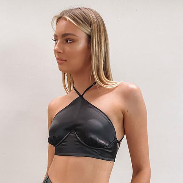 fashion bla halter bandage crop for women sleeveless baless summer wrap cropped club partyhigh quality, White
fashion bla halter bandage crop for women sleeveless baless summer wrap cropped club partyhigh quality, White