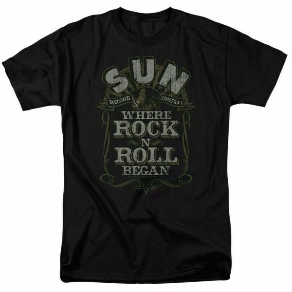 sun records where rock began t shirt licensed classic rock n roll merch black, White;black
sun records where rock began t shirt licensed classic rock n roll merch black, White;black