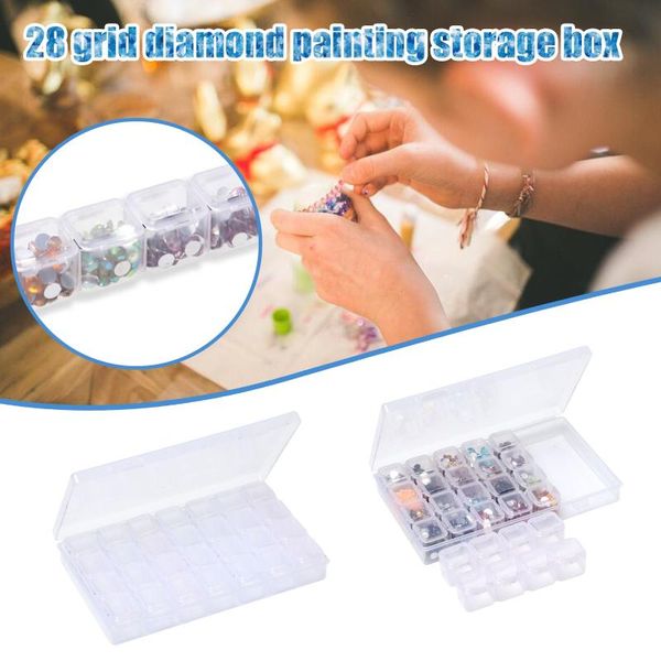 storage bags 28 slots diamond embroidery box painting accessory case clear plastic beads display boxes cross stitch tools #40
storage bags 28 slots diamond embroidery box painting accessory case clear plastic beads display boxes cross stitch tools #40