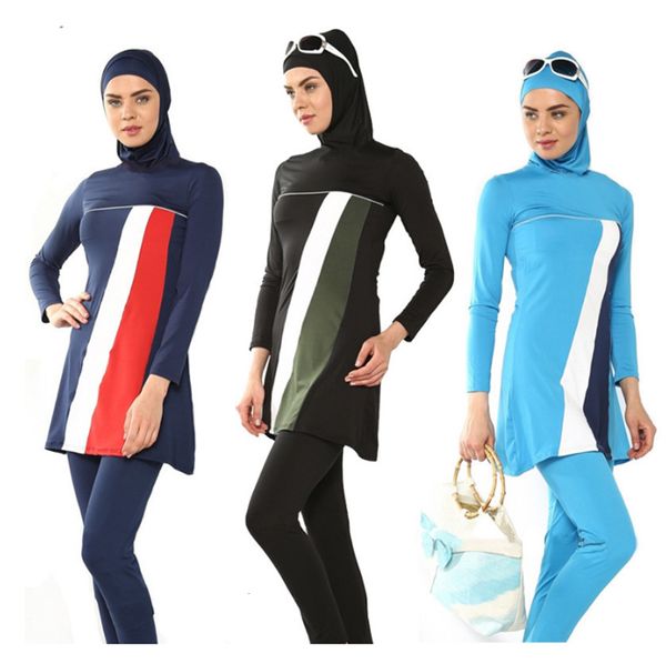 ethnic clothing modest muslim swimwear women islam hit color long sleeve three piece full cover islamic swimsuit hijab plus size b ey4s, Red
ethnic clothing modest muslim swimwear women islam hit color long sleeve three piece full cover islamic swimsuit hijab plus size b ey4s, Red