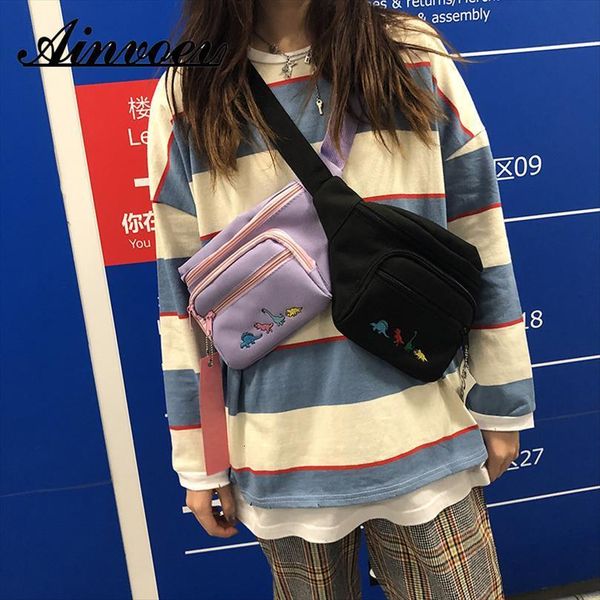 female cute cartoon dinosaur waist bag embroidery large women mobile harajuku hip hop street chest fanny pack
female cute cartoon dinosaur waist bag embroidery large women mobile harajuku hip hop street chest fanny pack