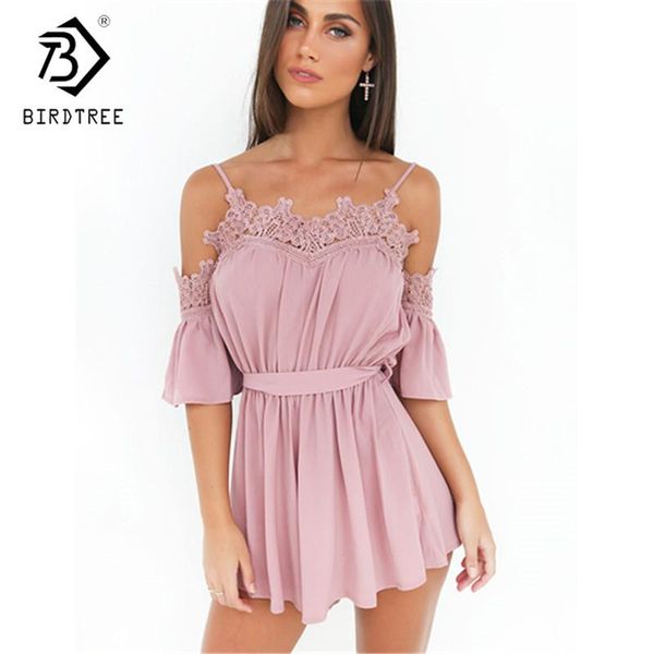 women's jumpsuits & rompers lace crochet patchwork chiffon jumpsuit playsuit women spaghetti strap off-shoulder with sashes backless ba, Black;white
women's jumpsuits & rompers lace crochet patchwork chiffon jumpsuit playsuit women spaghetti strap off-shoulder with sashes backless ba, Black;white