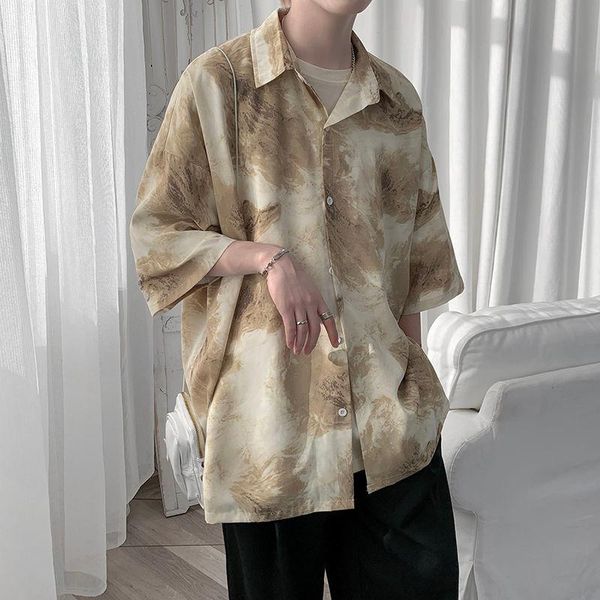 men's casual shirts hybskr summer graffiti harajuku men shirt short sleeve oversized tie dye hawaiian man fashion design clothing, White;black
men's casual shirts hybskr summer graffiti harajuku men shirt short sleeve oversized tie dye hawaiian man fashion design clothing, White;black