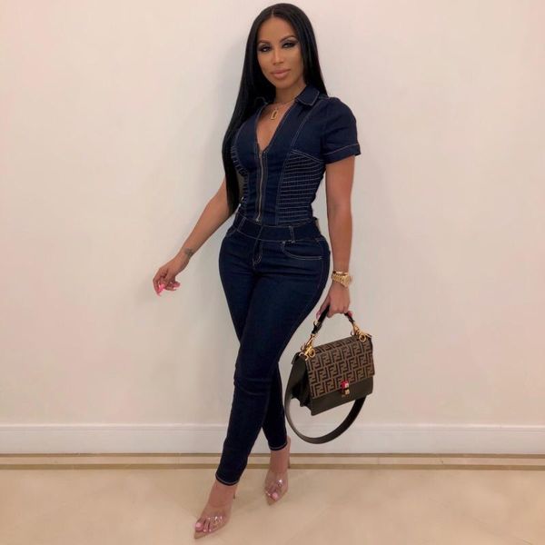 women's jumpsuits & rompers denim fashion bodycon turn-down collar plus size romper pockets overalls for women zipper outerwear, Black;white
women's jumpsuits & rompers denim fashion bodycon turn-down collar plus size romper pockets overalls for women zipper outerwear, Black;white
