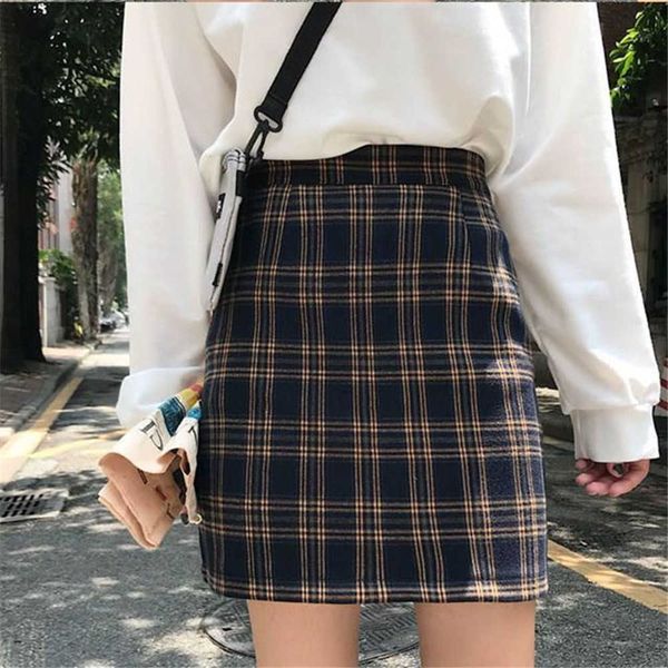 harajuku vintage skirt summer womens high waist streetwear mini skirts kroean fashion students slim bag hips skirts 210619, Black 
harajuku vintage skirt summer womens high waist streetwear mini skirts kroean fashion students slim bag hips skirts 210619, Black