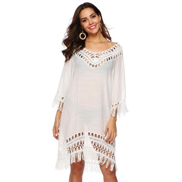beach cover up bikini cover-ups women beachwear female long swimsuit dress swimwear tunic white see-through women's, White;black
beach cover up bikini cover-ups women beachwear female long swimsuit dress swimwear tunic white see-through women's, White;black