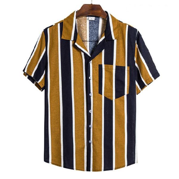 men's casual shirts 2021 bermuda shirt summer fashion stripe print slim short sleeve cotton linen lapel clothing, White;black
men's casual shirts 2021 bermuda shirt summer fashion stripe print slim short sleeve cotton linen lapel clothing, White;black