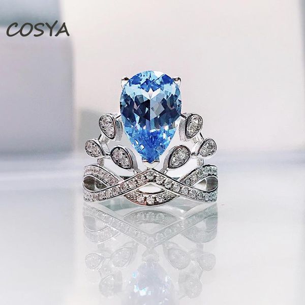 cluster rings cosya 100% 925 sterling silver crown 8*12mm blue high carbon diamond engagement for women party fine jewelry birthday gift, Golden;silver
cluster rings cosya 100% 925 sterling silver crown 8*12mm blue high carbon diamond engagement for women party fine jewelry birthday gift, Golden;silver