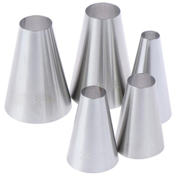 5pcs large round cake cream decoration tips piping icing nozzles pastry baking tools &
5pcs large round cake cream decoration tips piping icing nozzles pastry baking tools &