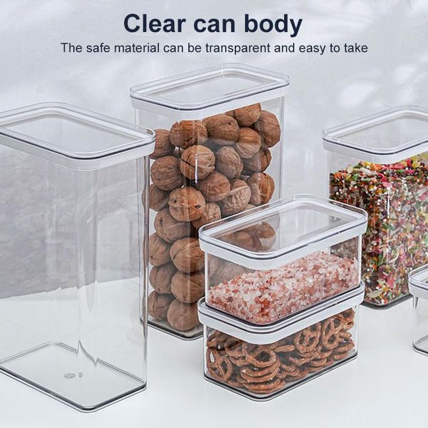 1pc transparent storage box sealed plastic candy coffee bean container moisture-proof kitchen accessories
1pc transparent storage box sealed plastic candy coffee bean container moisture-proof kitchen accessories