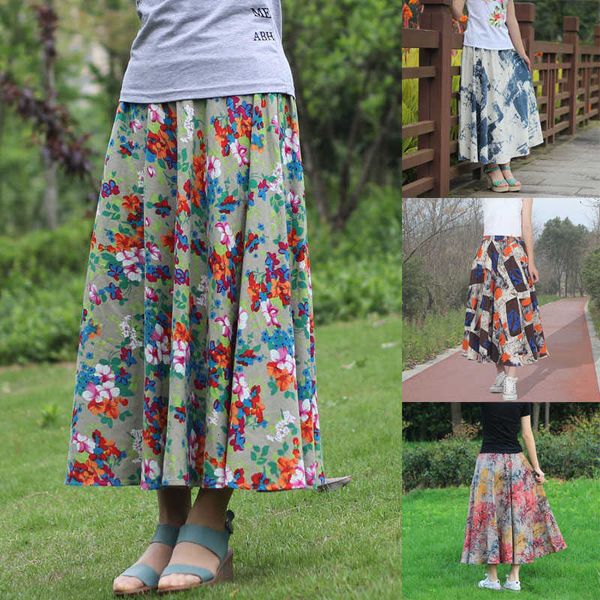 skirts women elastic waist linen summer skirt ladies empire maxi vintage n18 midi print pleated plus size zv34, Black
skirts women elastic waist linen summer skirt ladies empire maxi vintage n18 midi print pleated plus size zv34, Black