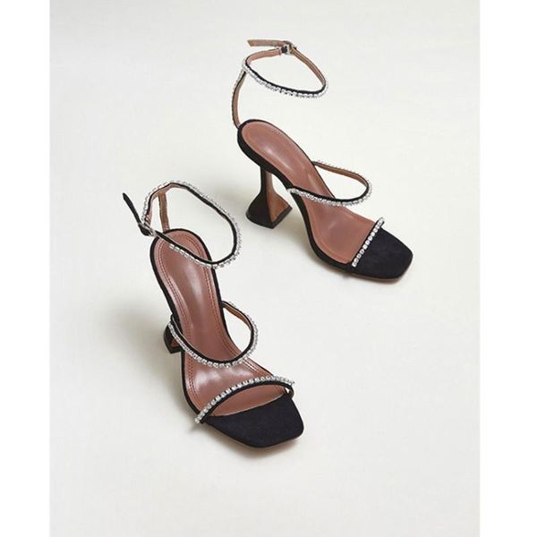 sculpture heel sandals elegant cup high summer party shoes beading crystal formal heels women, Black
sculpture heel sandals elegant cup high summer party shoes beading crystal formal heels women, Black