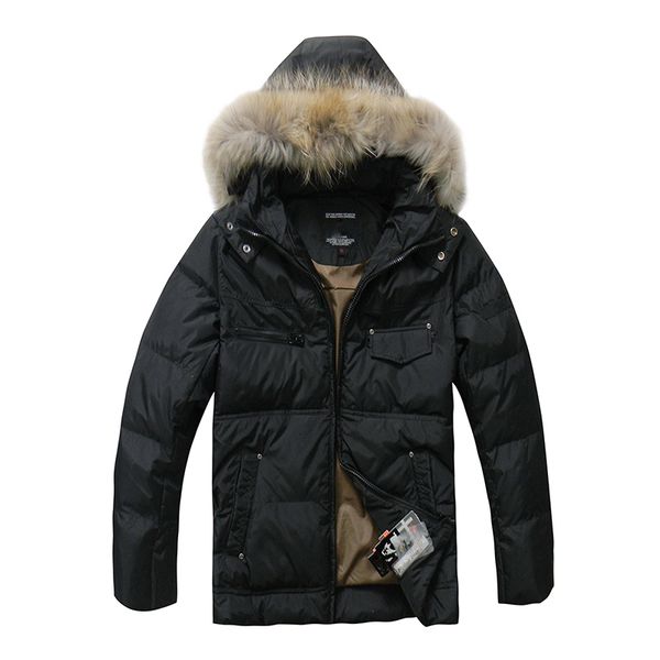 men's down & parkas jacket winter coats white duck real raccoon fur fashion outwear parka overcoat mep6 iv4n 46d7, Black
men's down & parkas jacket winter coats white duck real raccoon fur fashion outwear parka overcoat mep6 iv4n 46d7, Black