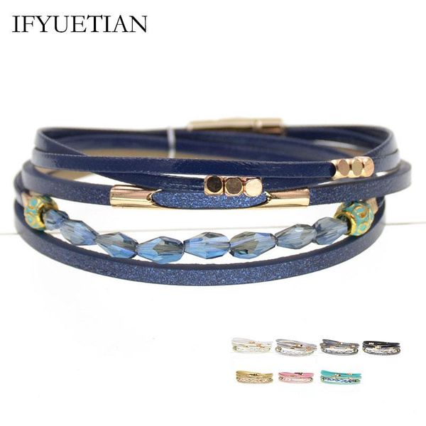 tennis ifyuetian leather bracelets for women beaded crystal charm & bangles female fashion jewelry wholesale drop, Golden;silver
tennis ifyuetian leather bracelets for women beaded crystal charm & bangles female fashion jewelry wholesale drop, Golden;silver