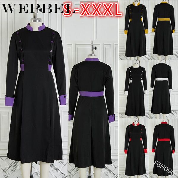 ethnic clothing wepbel women medieval dress renaissance vintage style gothic long sleeve stand collar cosplay dresses, Red
ethnic clothing wepbel women medieval dress renaissance vintage style gothic long sleeve stand collar cosplay dresses, Red