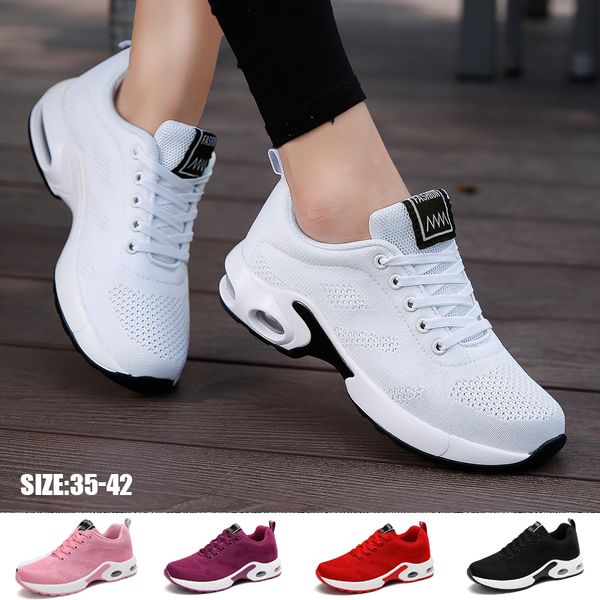 running shoes women fashion casual shoes air cushion outdoor breathable lightweight sneakers mesh comfortable white shoes, Red;white
running shoes women fashion casual shoes air cushion outdoor breathable lightweight sneakers mesh comfortable white shoes, Red;white