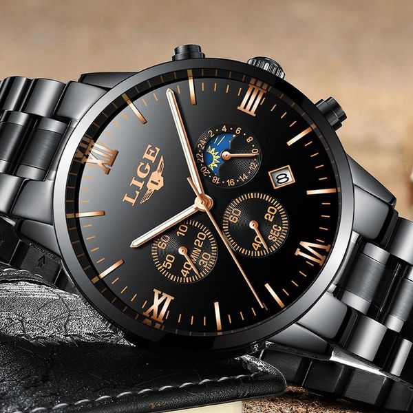 wristwatches lige men watches luxury brand military black sports watch business waterproof full steel quartz relogio masculino, Slivery;brown
wristwatches lige men watches luxury brand military black sports watch business waterproof full steel quartz relogio masculino, Slivery;brown