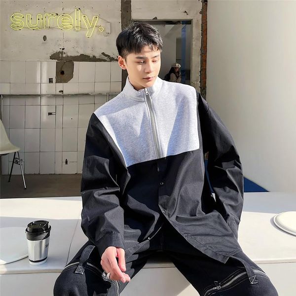 male japan korea streetwear hip hop shirts men half zipper splice stand collar long sleeve casual pullover shirt men's, White;black
male japan korea streetwear hip hop shirts men half zipper splice stand collar long sleeve casual pullover shirt men's, White;black